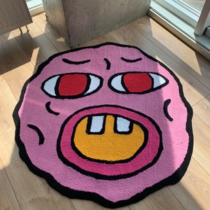 Tufted Rug Golf Cherry Bomb Custom Tufting Fluffy Carpet - Etsy