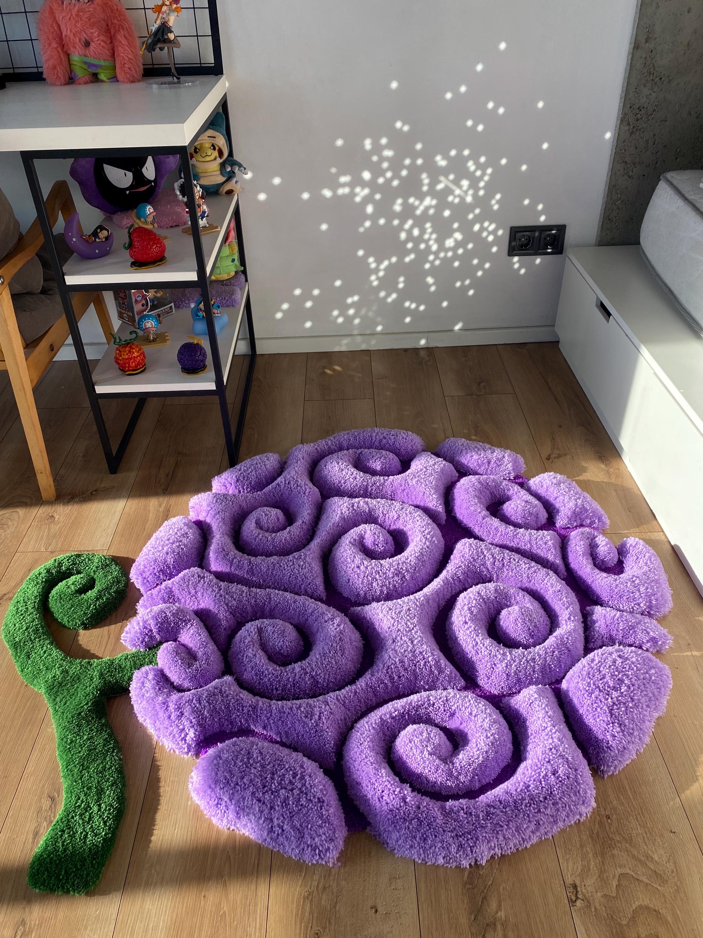 ミスルトラ　OPP テープ Fluffy Dream 3D Devil Fruit Gomu Gomu Tufted Custom Rug - Etsy