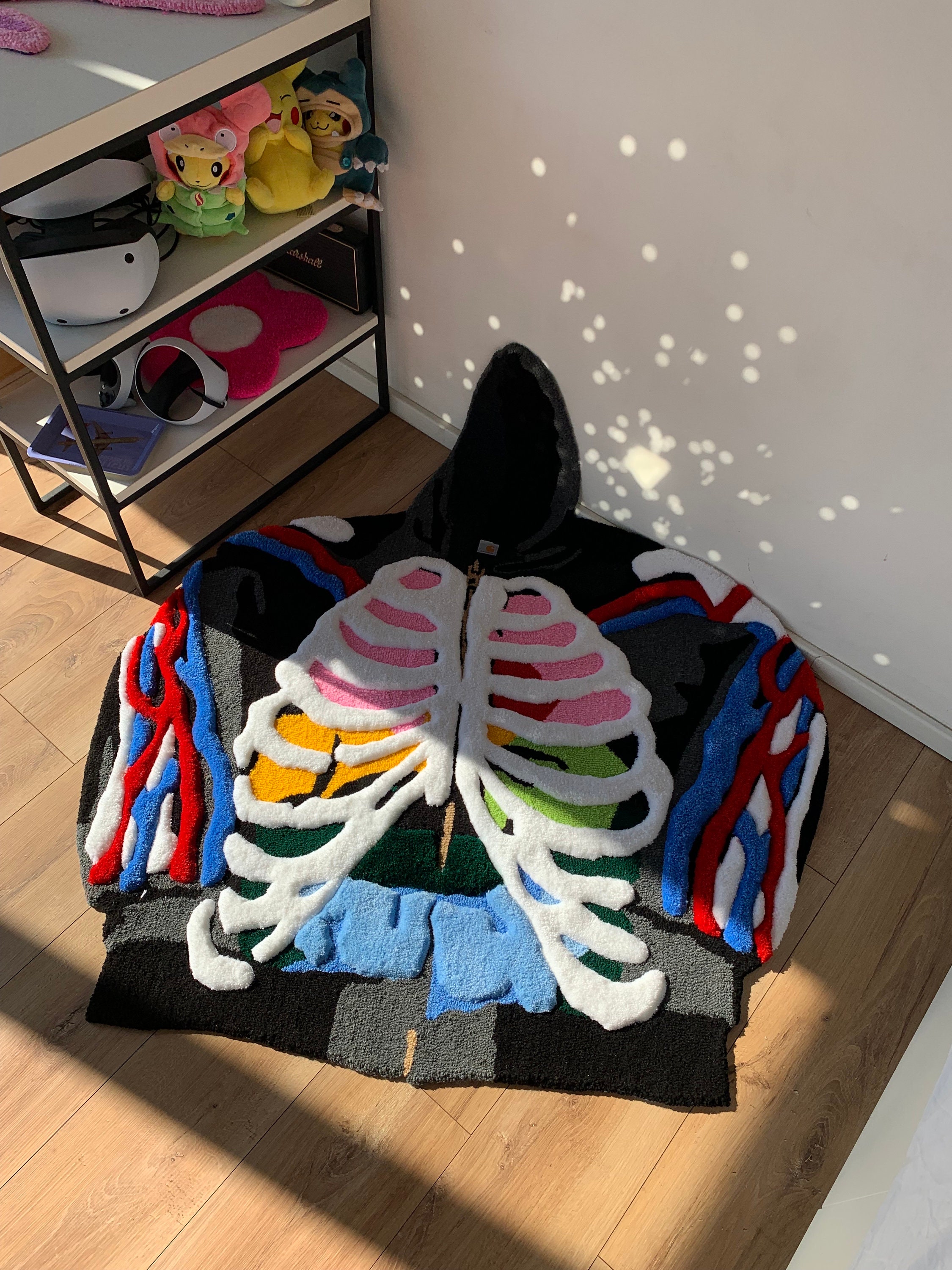 READY to Ship! Custom Tufted Rug Hoodie - Etsy