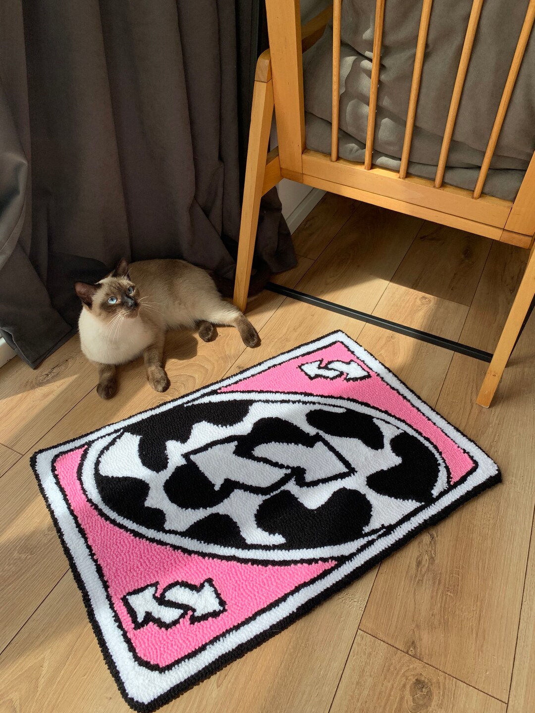 Custom Rug UNO Card Tufted Handmade. Any Color Available - Etsy