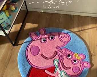 handmade tufted rug for kids