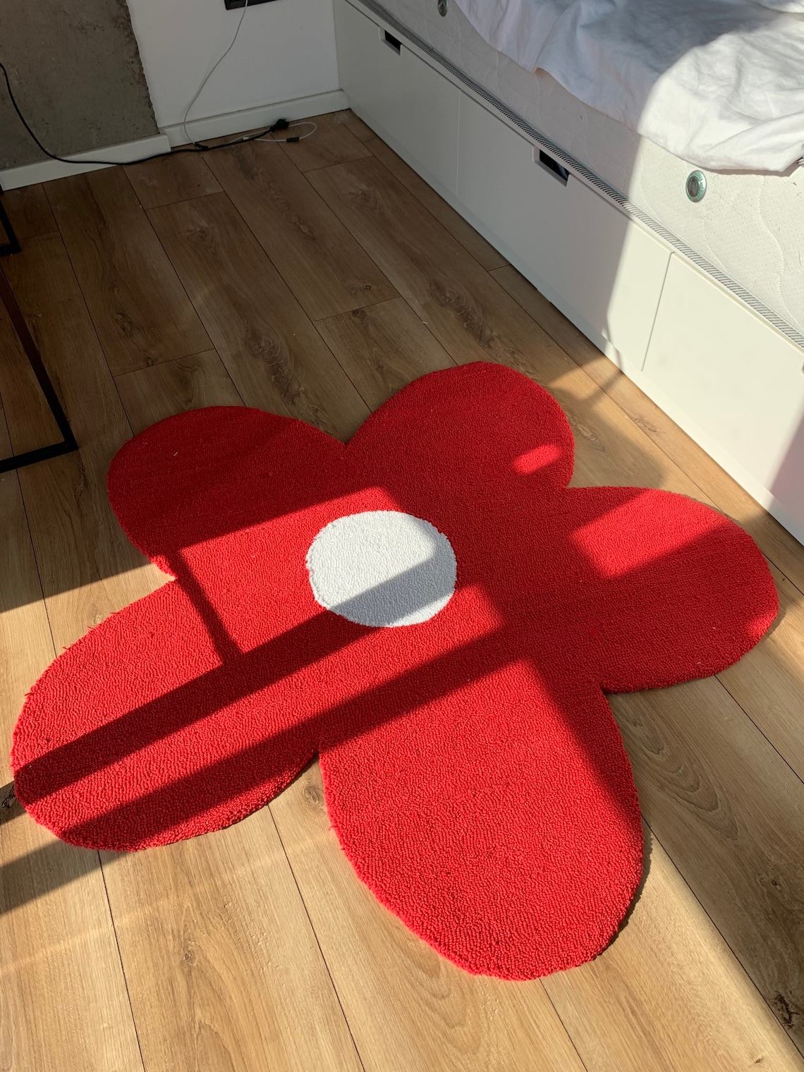 Handmade tufted custom flower rug. Any color Etsy