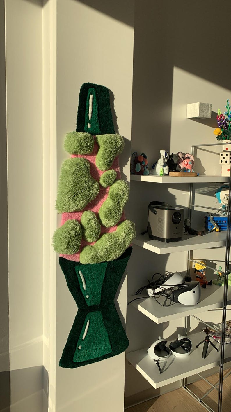 Lava Lamp tufted rug custom 3d fluffy home decor thermal rug image 11