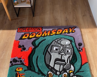 MF Doom tufted custom rug Carpet handmade Tufting rug Fluffy rug 3d rug