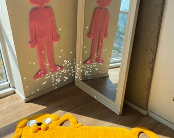 Prismo Cartoon Tufted Rug Cute Pink Carpet