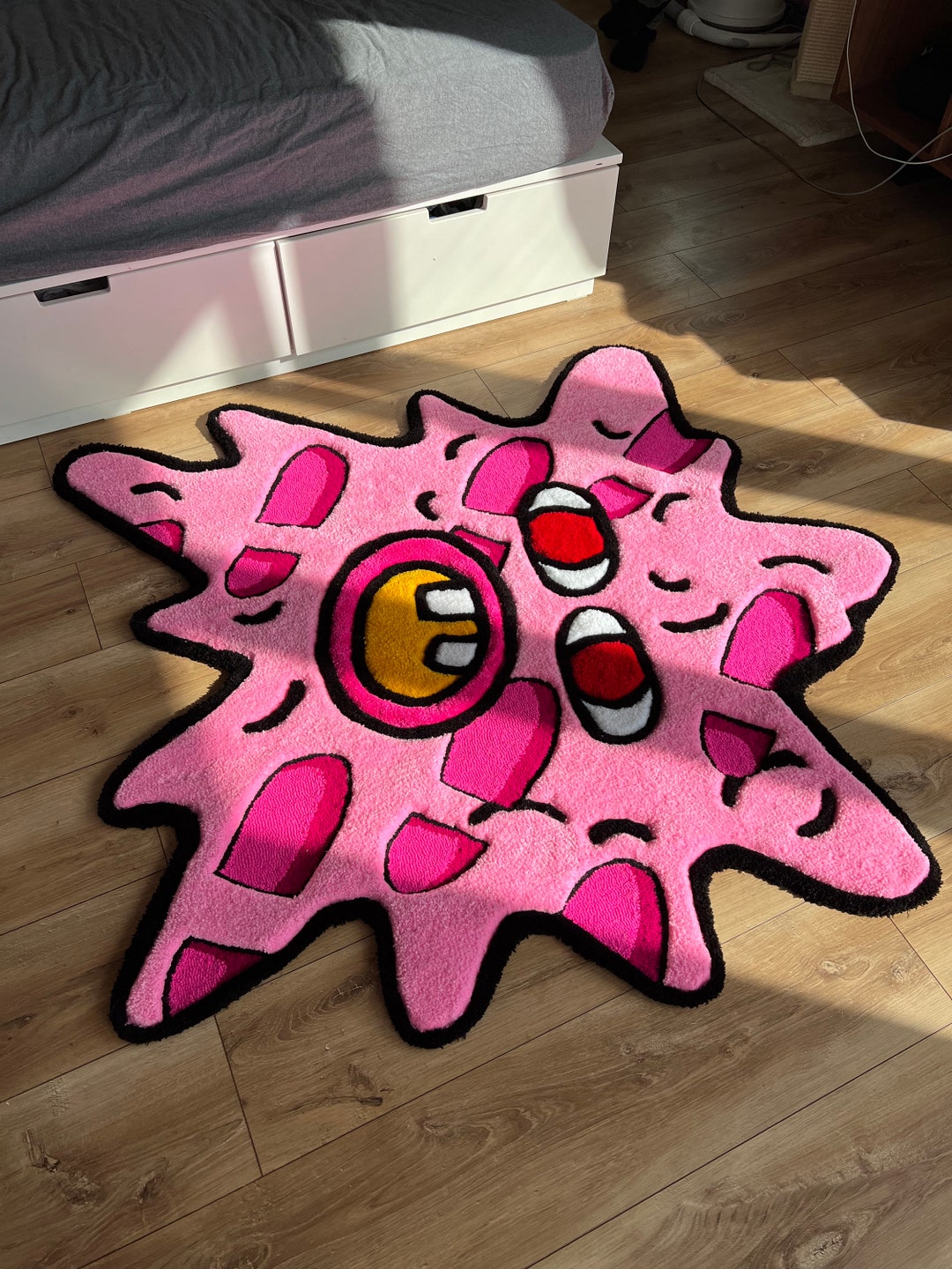 Custom Fluffy Pink Melting Tufted 3d Rug Carpet - Etsy