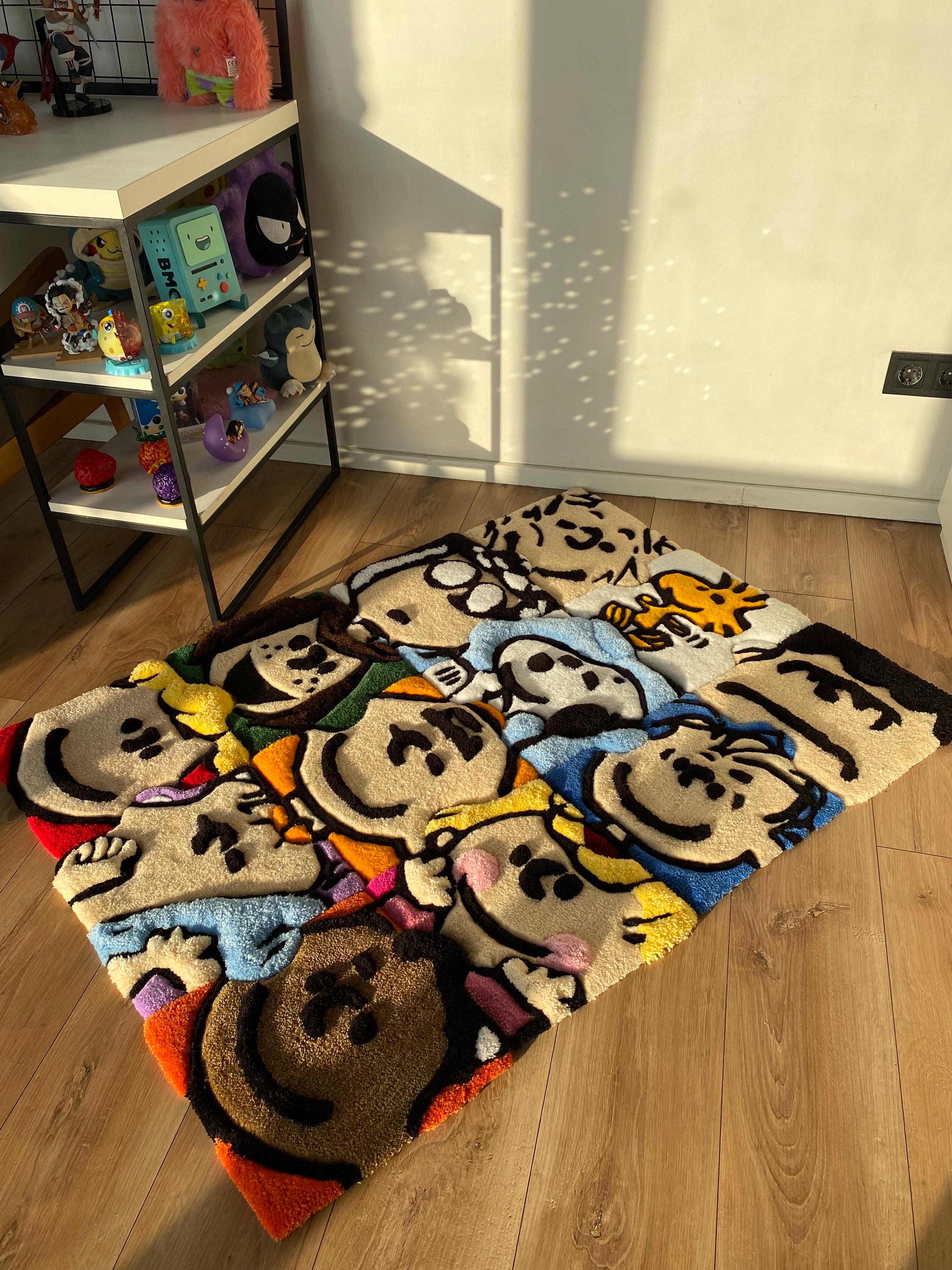 Tufted Fluffy 3D Custom Puzzle Rug Cartoon Carpet Handmade - Etsy