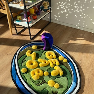 cartoon rug tufted fluffy 3d carpet gift bedroom decor image 3