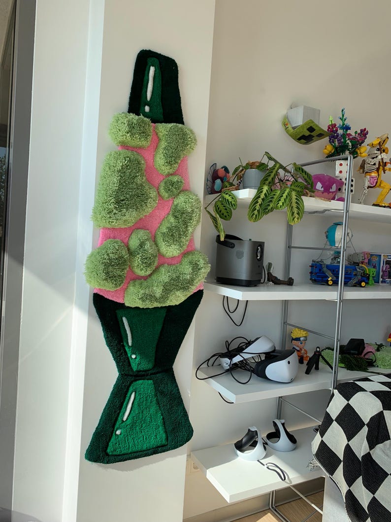 Lava Lamp tufted rug custom 3d fluffy home decor thermal rug image 2