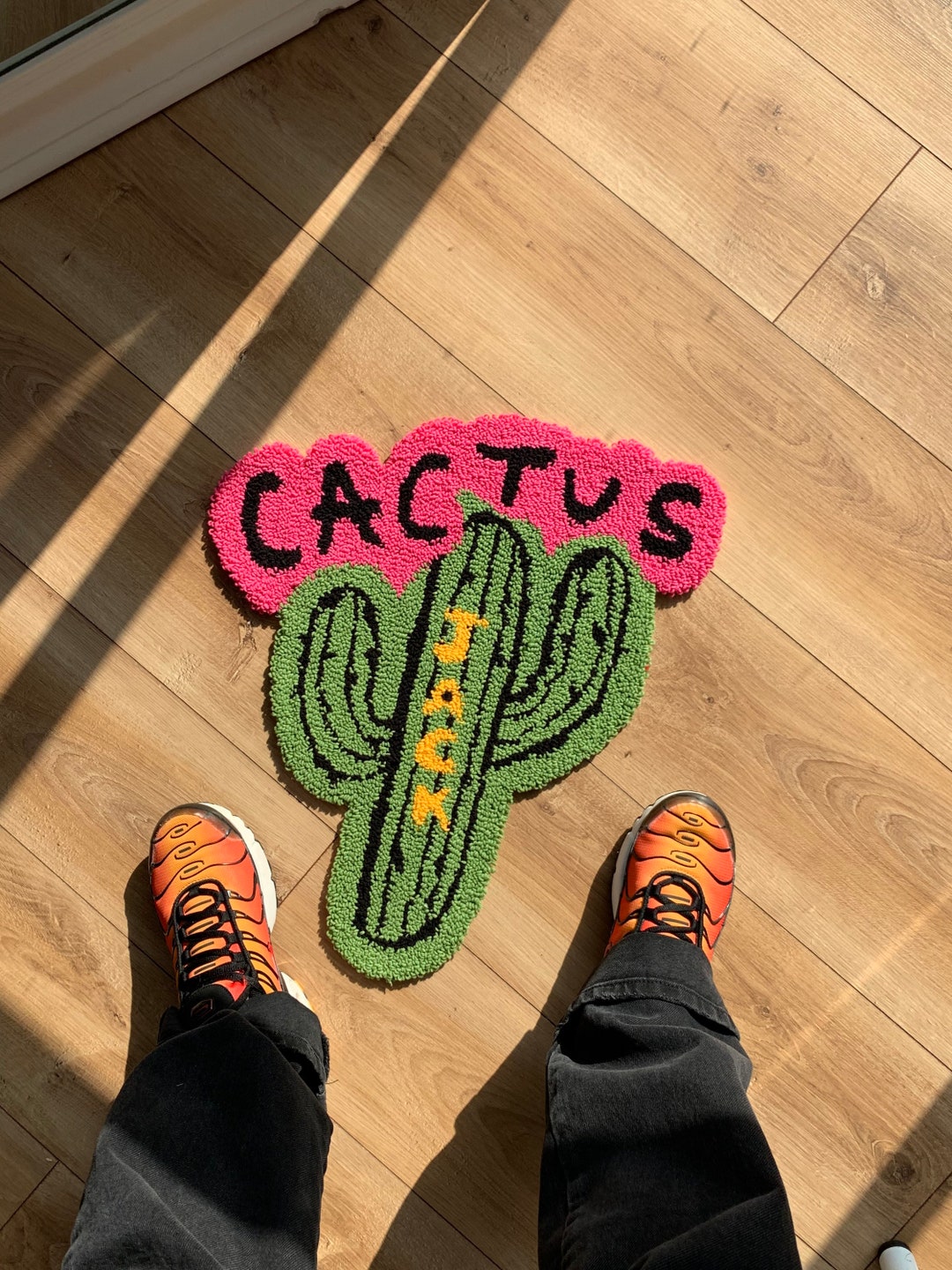 READY TO SHIP Cactus Custom Handmade Tufted Rug - Etsy
