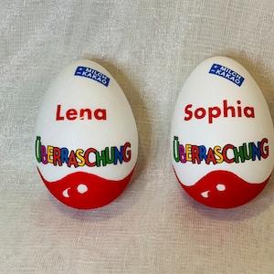 Personalized Ü egg 16, 20 and 30 cm surprise egg