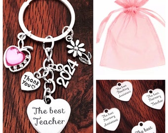 Teacher Gift-Thank You Gift For Teacher, Teaching Assistant Nursery Teacher Keyring 2024 GIFTS