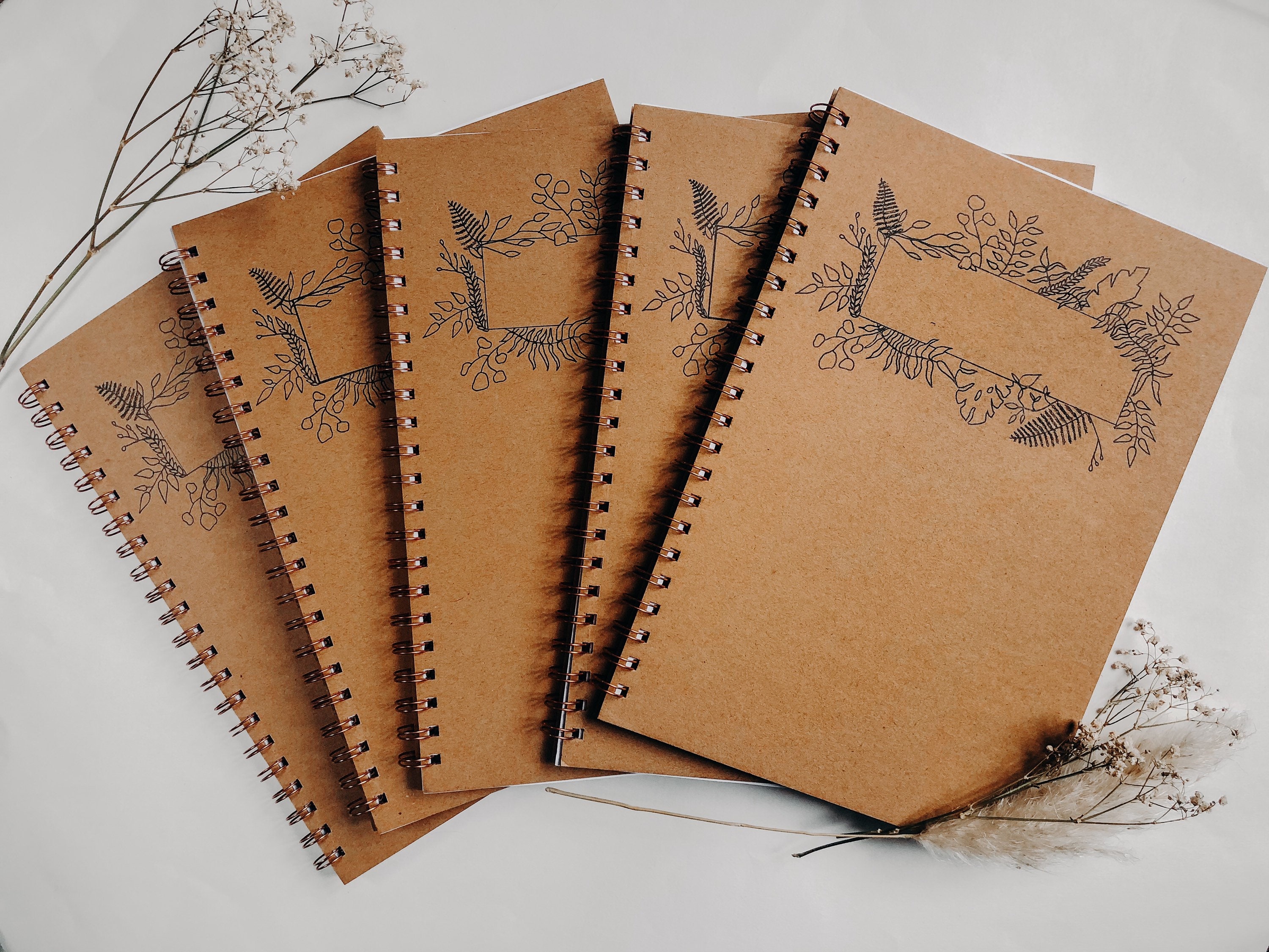 Personalised A4 lined notebooks Etsy