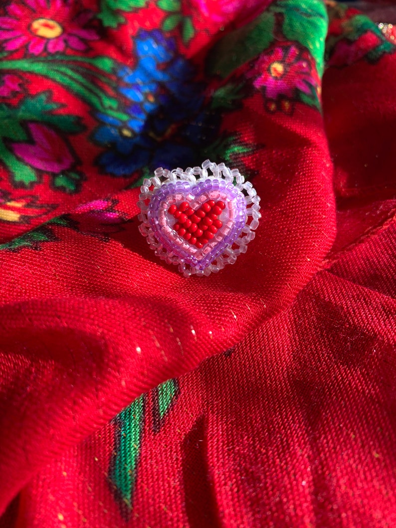 Beaded Sweetheart Ring