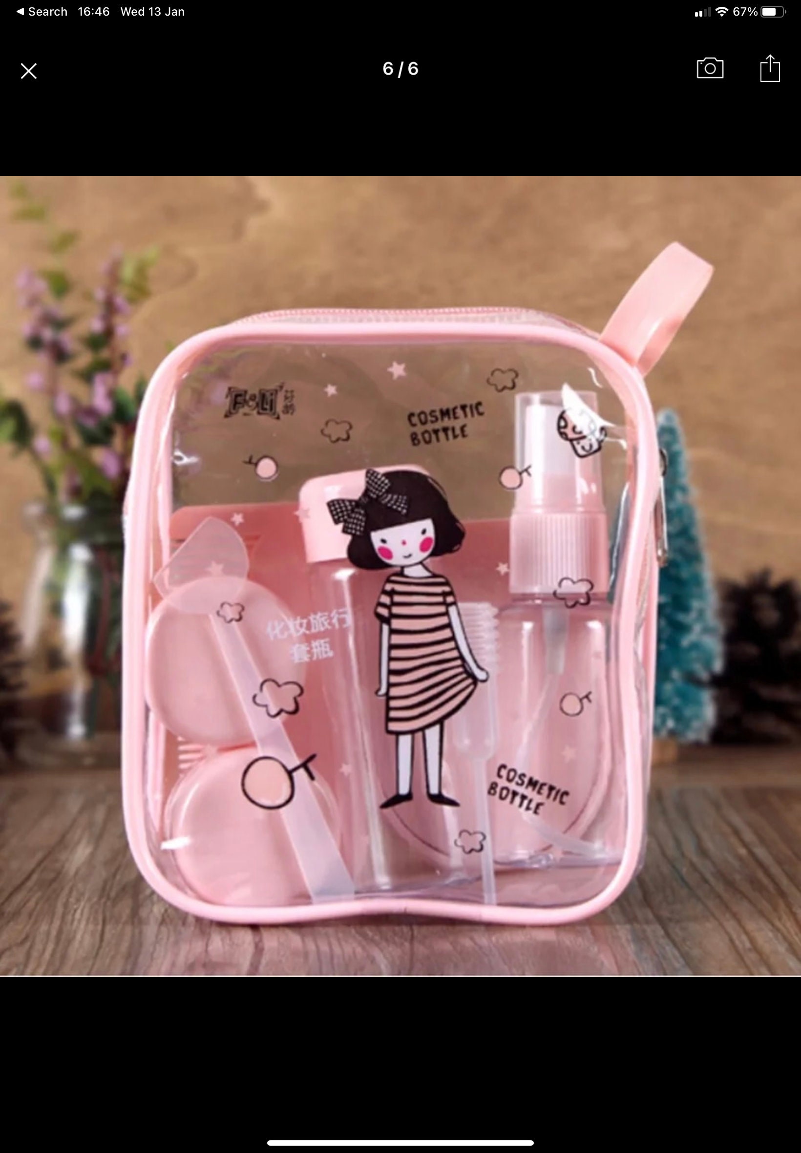 8PCS Set Travel Transparent Cosmetics Containers RANDOM Etsy