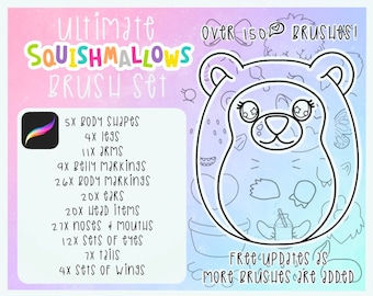 Ultimate Squishmallows Brush Set for Procreate