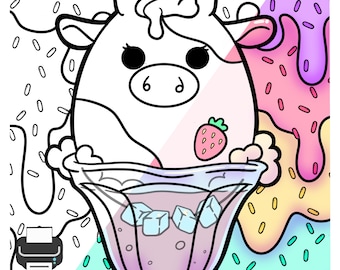 Squishmallows Reshma Sundae Coloring Page