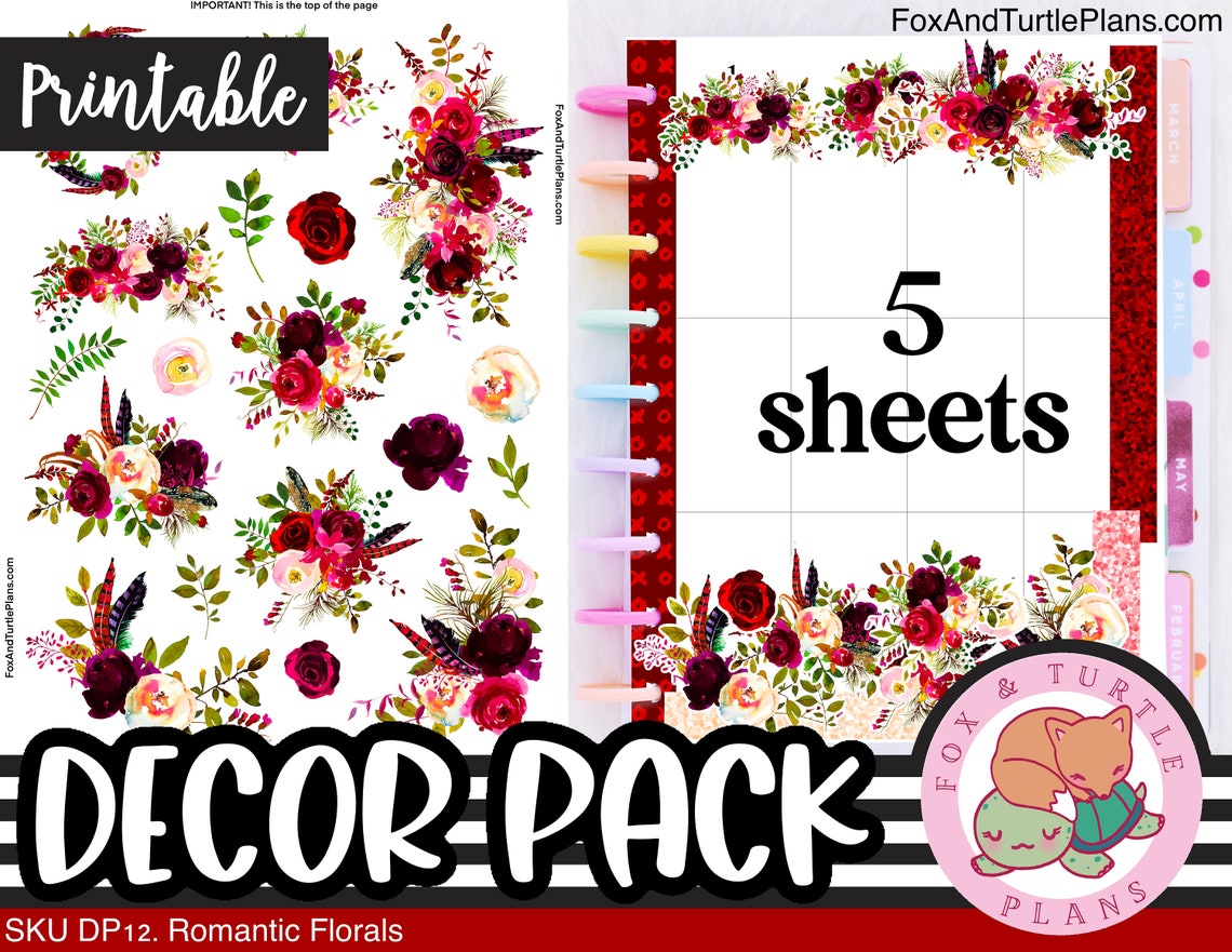Printable Happy Planner Stickers Classic Decor Kit - Etsy