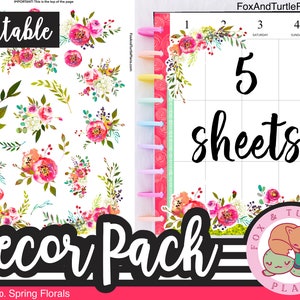 Printable Happy Planner Stickers Classic Decor Kit | Etsy