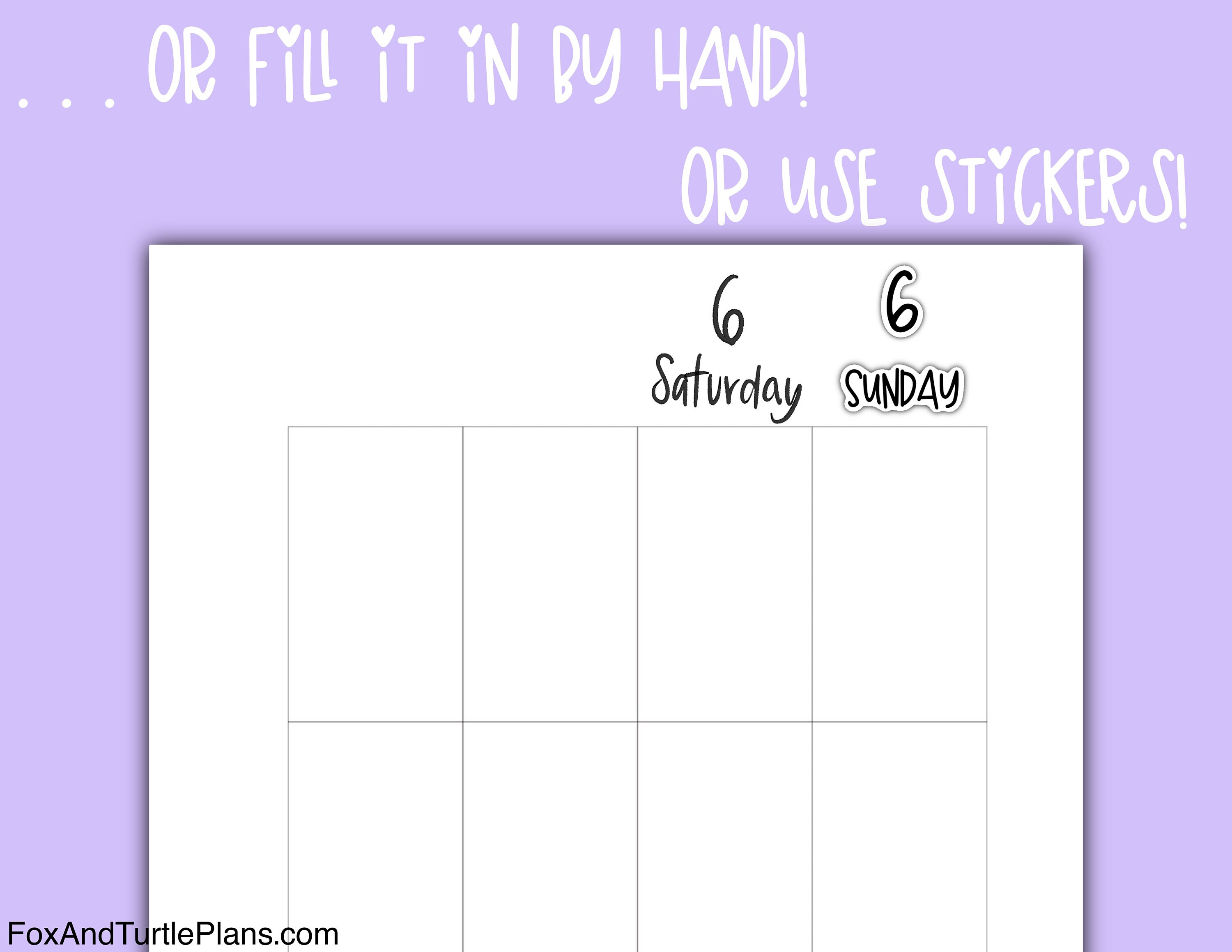 Printable Happy Planner Refills Big Size Planner Refills Canva & PDF Etsy