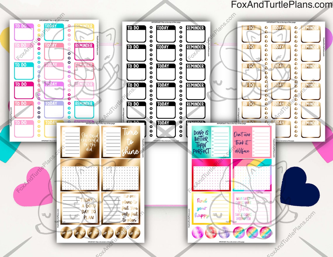 Printable Happy Planner Stickers Classic Sticker Book - Etsy