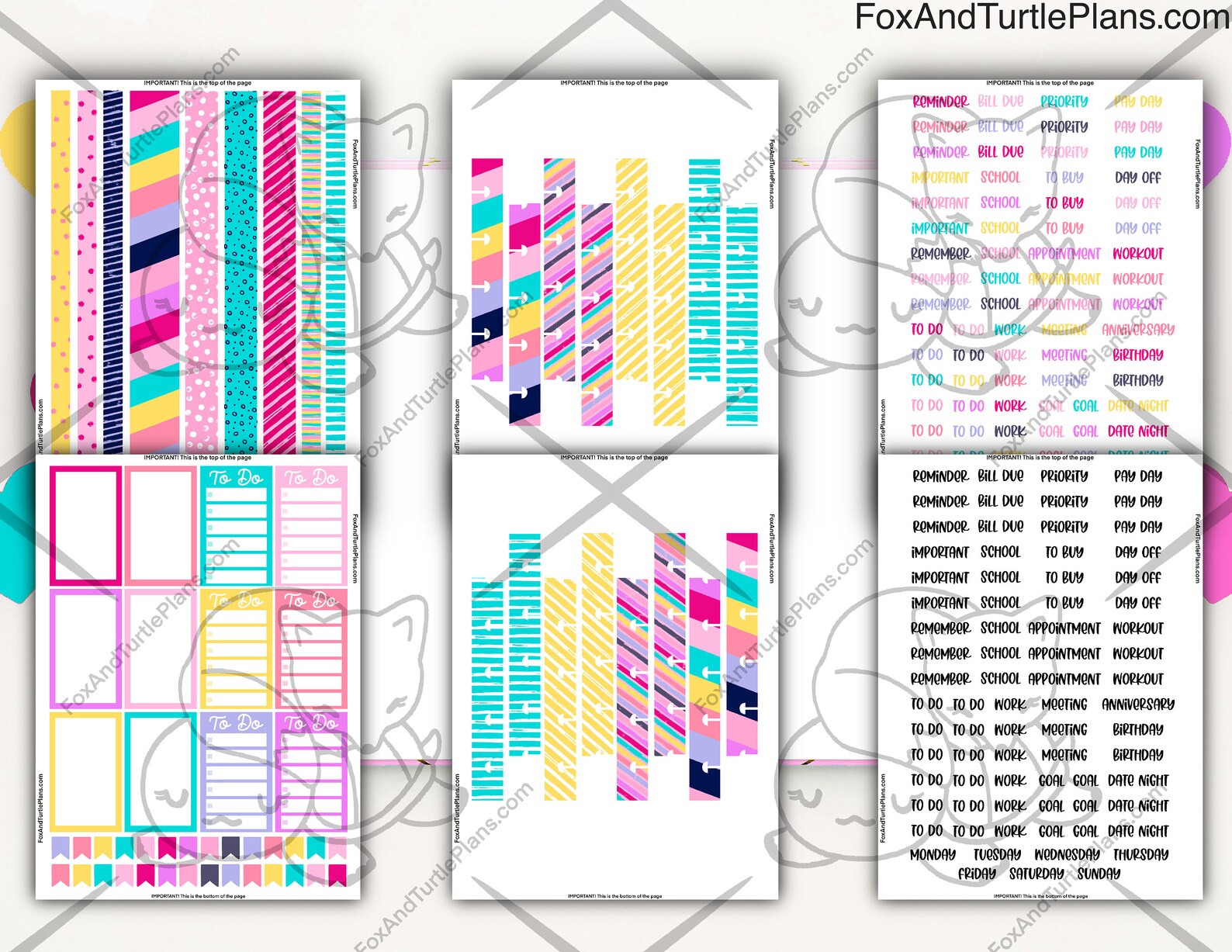 Printable Happy Planner Stickers Classic Sticker Book - Etsy