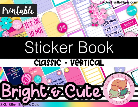 Printable Happy Planner Stickers Classic Sticker Book | Etsy
