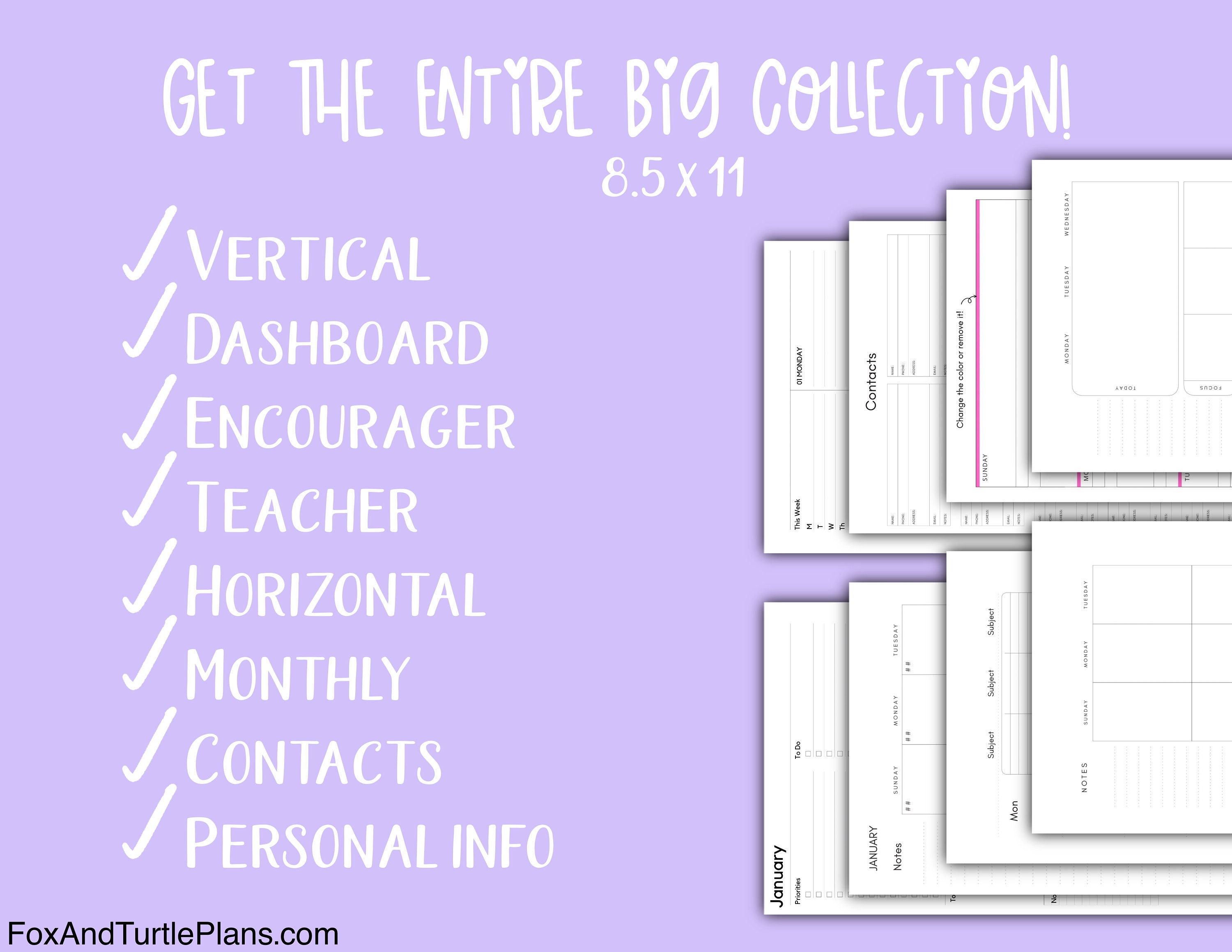 Printable Happy Planner Refills Big Size Planner Refills Canva & PDF Etsy