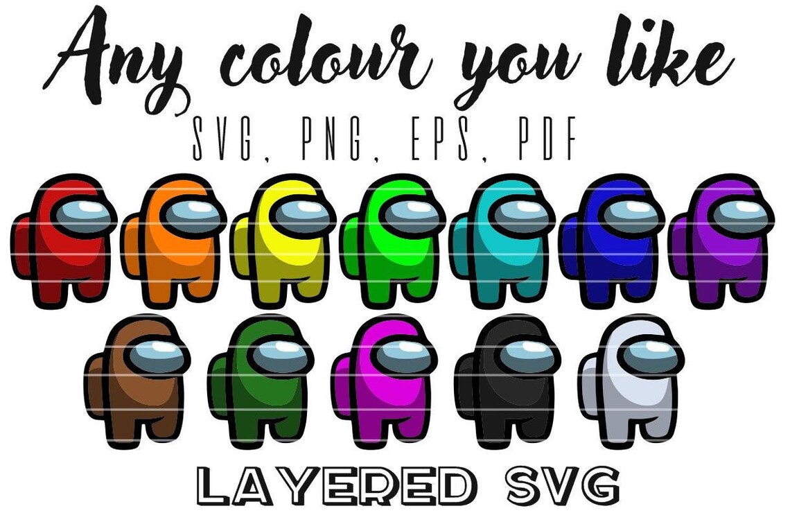 Download Among Us Character SVG Vector Files Colour Among Us Decal ...