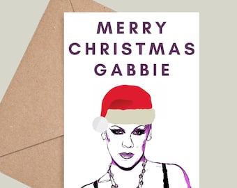 Personalised Pink Christmas Card! P!NK, So What, Beautiful Trauma, Just Give Me A Reason! Multiple Colours Available!