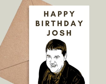 Personalised Peter Kay Birthday Card! Tour 2022 2023 2024! Better Late Than Never, Ticket Reveal Idea! Multiple Colours Available!