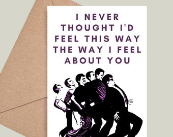 Madness It Must Be Love Themed Valentines/Anniversary Card. Suggs, One Step Beyond, Baggy Trousers. Multiple Colours Available!