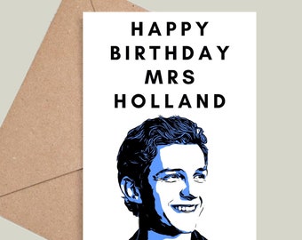 Tom Holland Mrs Tom Holland Karte zum Geburtstag! Spiderman, Spiderman Merch, Zendaya, Andrew Garfield. Mehrere Farben erhältlich!
