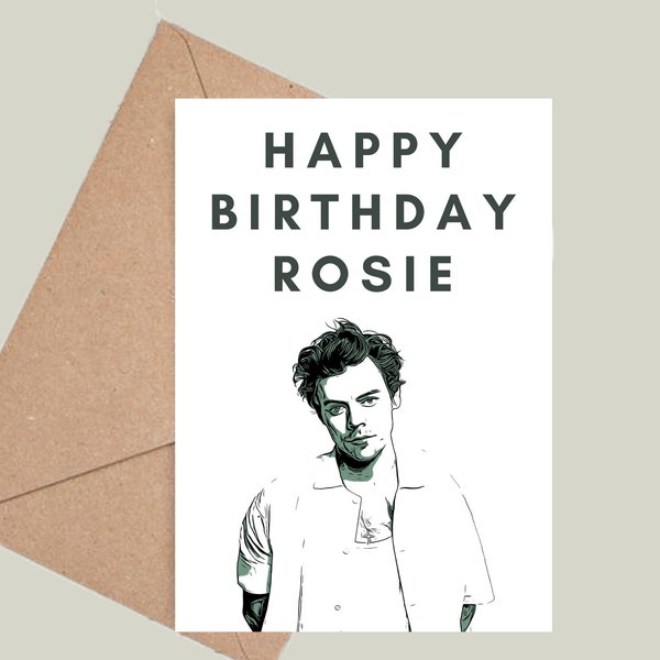 Personalised Harry Styles Birthday Card! Love On Tour 2022 2023 Multiple Colours Available!