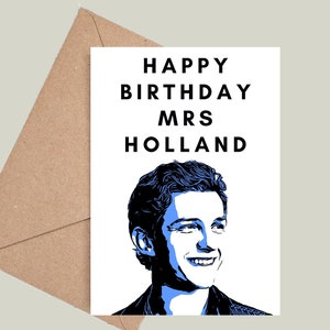 Tom Holland mevrouw Tom Holland verjaardagskaart! Spiderman, Spiderman Merch, Zendaya, Andrew Garfield. Meerdere kleuren beschikbaar!