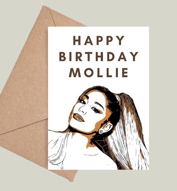 Personalised Ariana Grande Birthday Card Dangerous Woman - Etsy