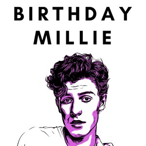 Personalised Shawn Mendes Birthday Card Multiple Colours Available - Etsy