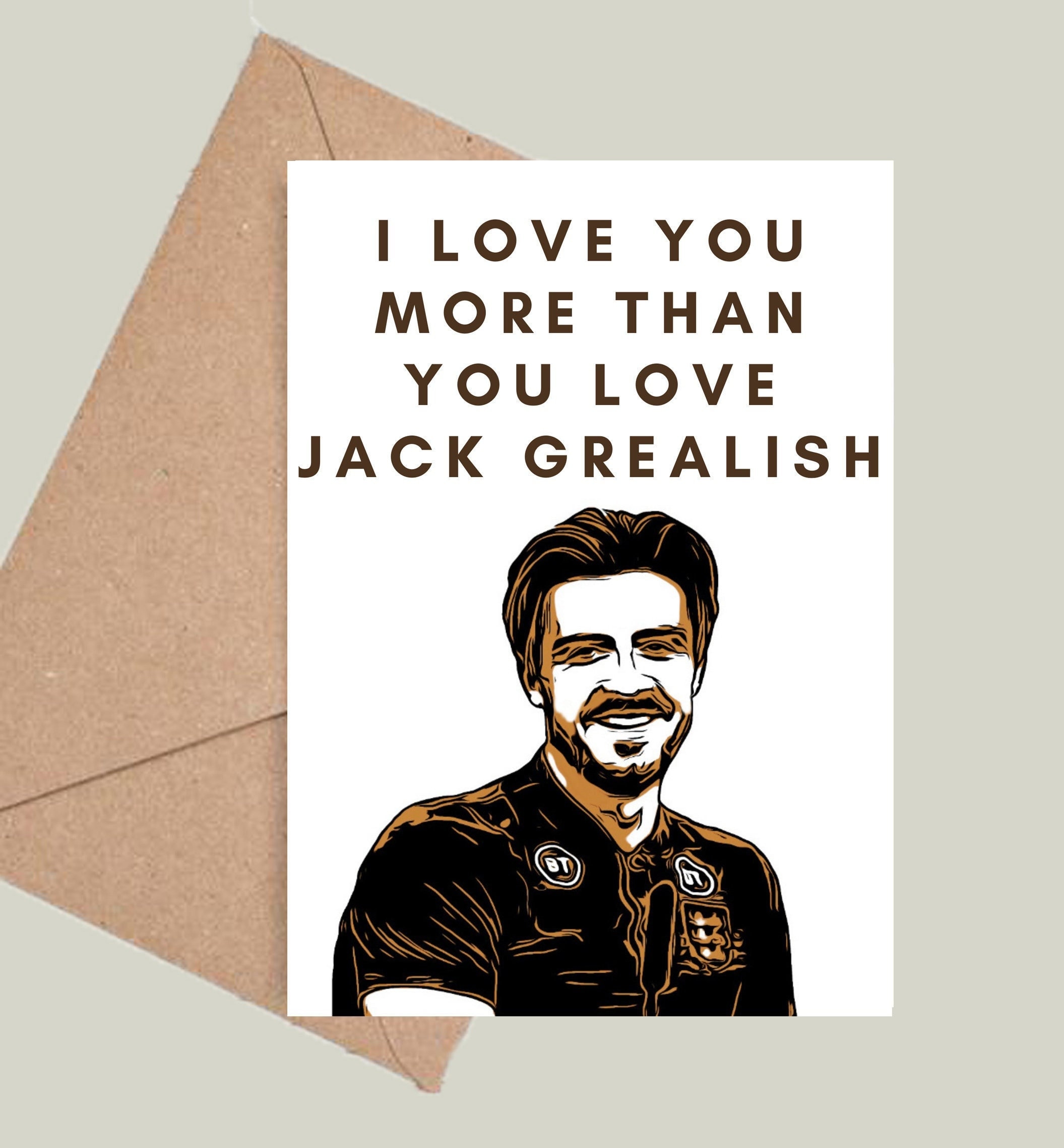 Happy Valentines Mrs Grealish Card I Love You More Jack - Etsy