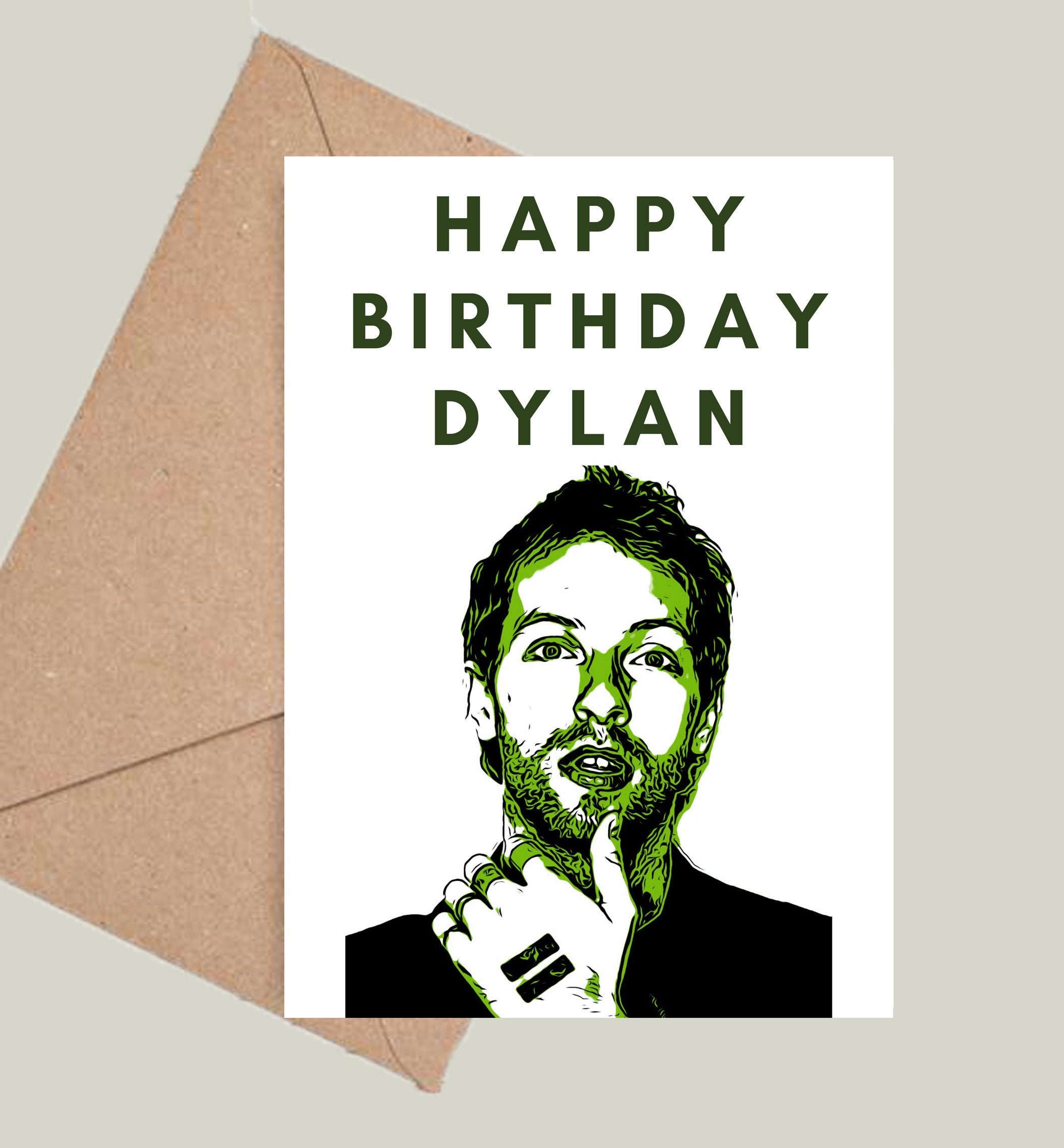 Personalised Coldplay Birthday Card Chris Martin Yellow Fix -  Portugal