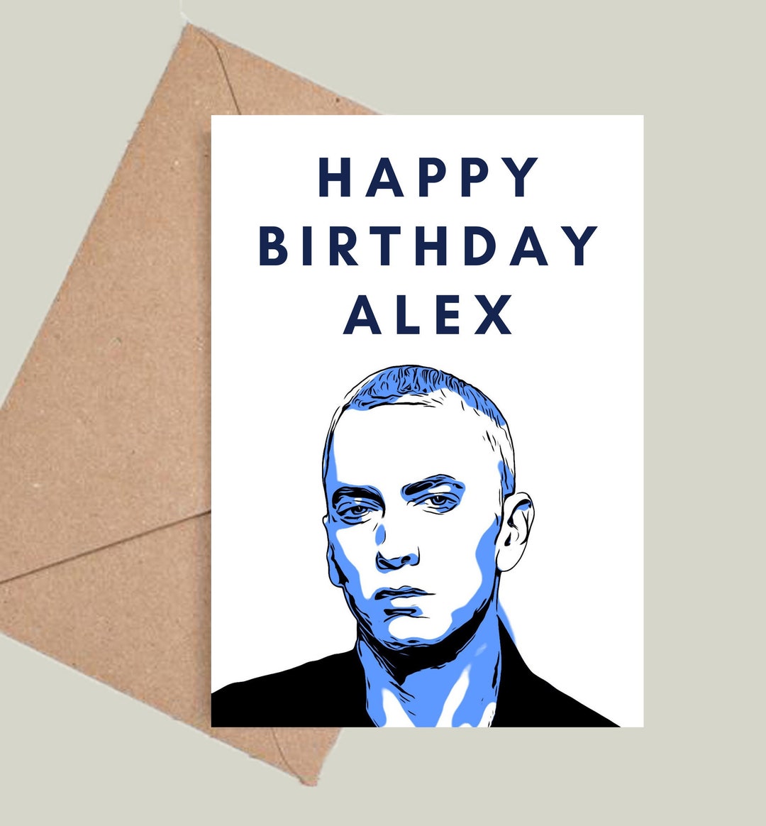 Personalised Eminem Birthday Card Marshall Mathers Lose - Etsy UK