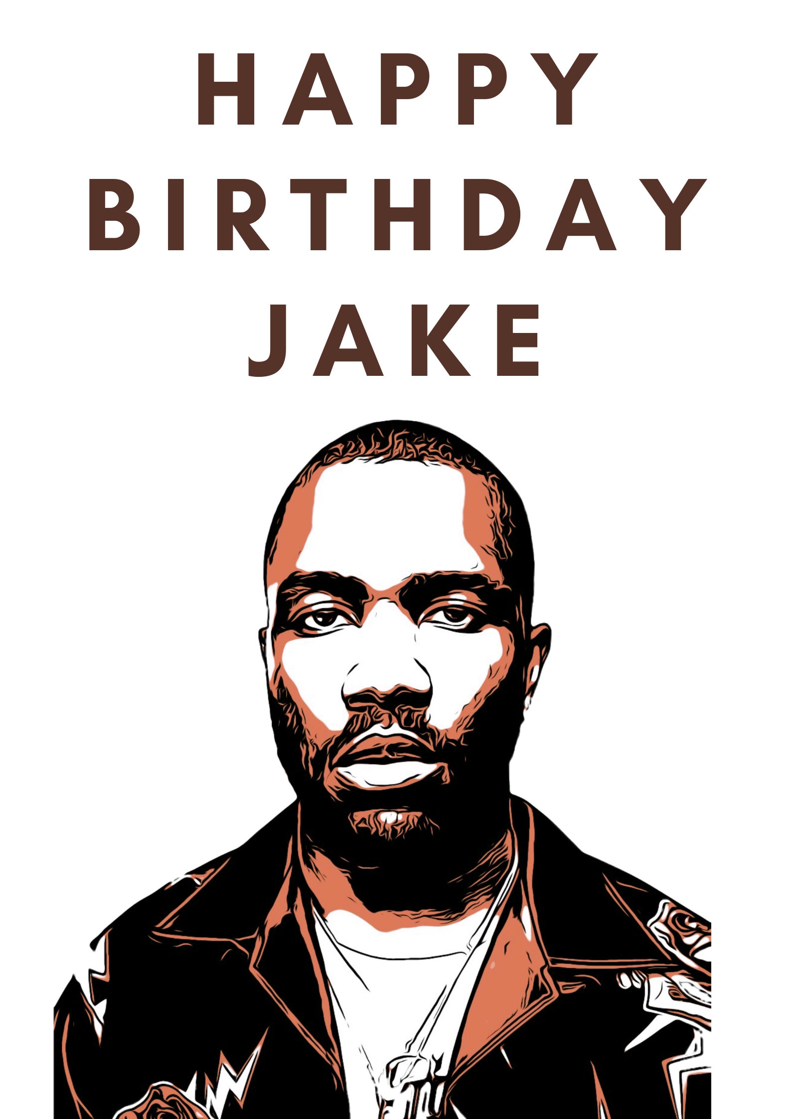 Personalised Frank Ocean Birthday Card Ivy Pink White | Etsy