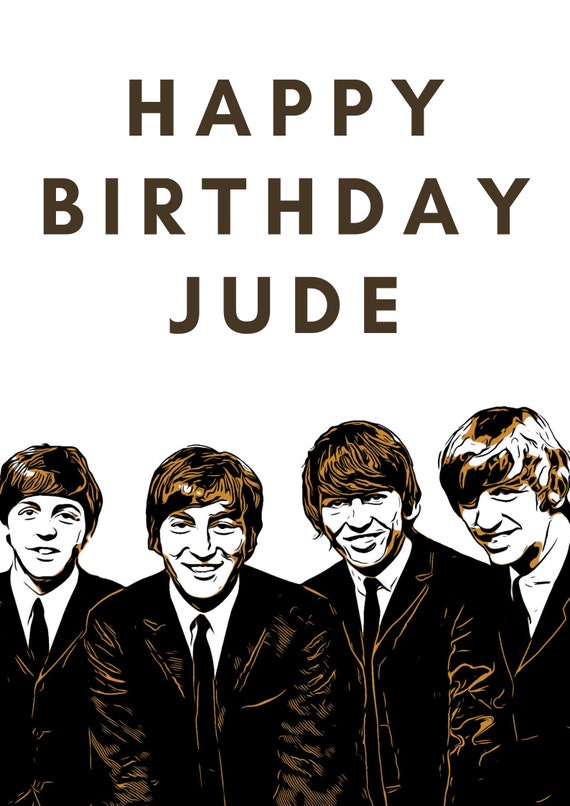Personalised The Beatles Birthday Card John Lennon Paul - Etsy 日本