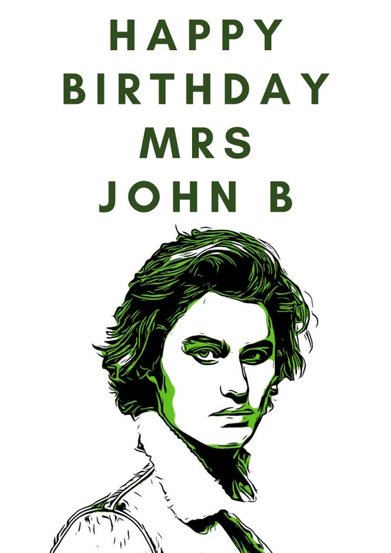 Happy Birthday Mrs John B Birthday Card Outer Banks, OBX, Chase