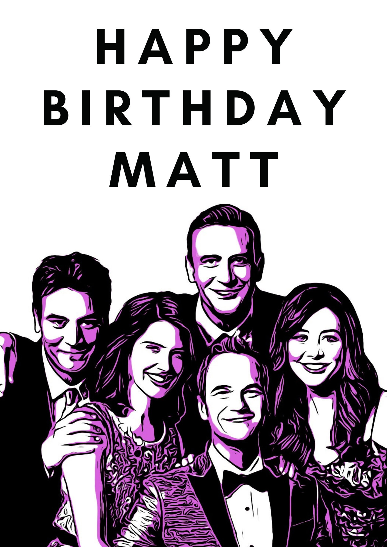 Personalised How I Met Your Mother Birthday Card Ted Mosby - Etsy