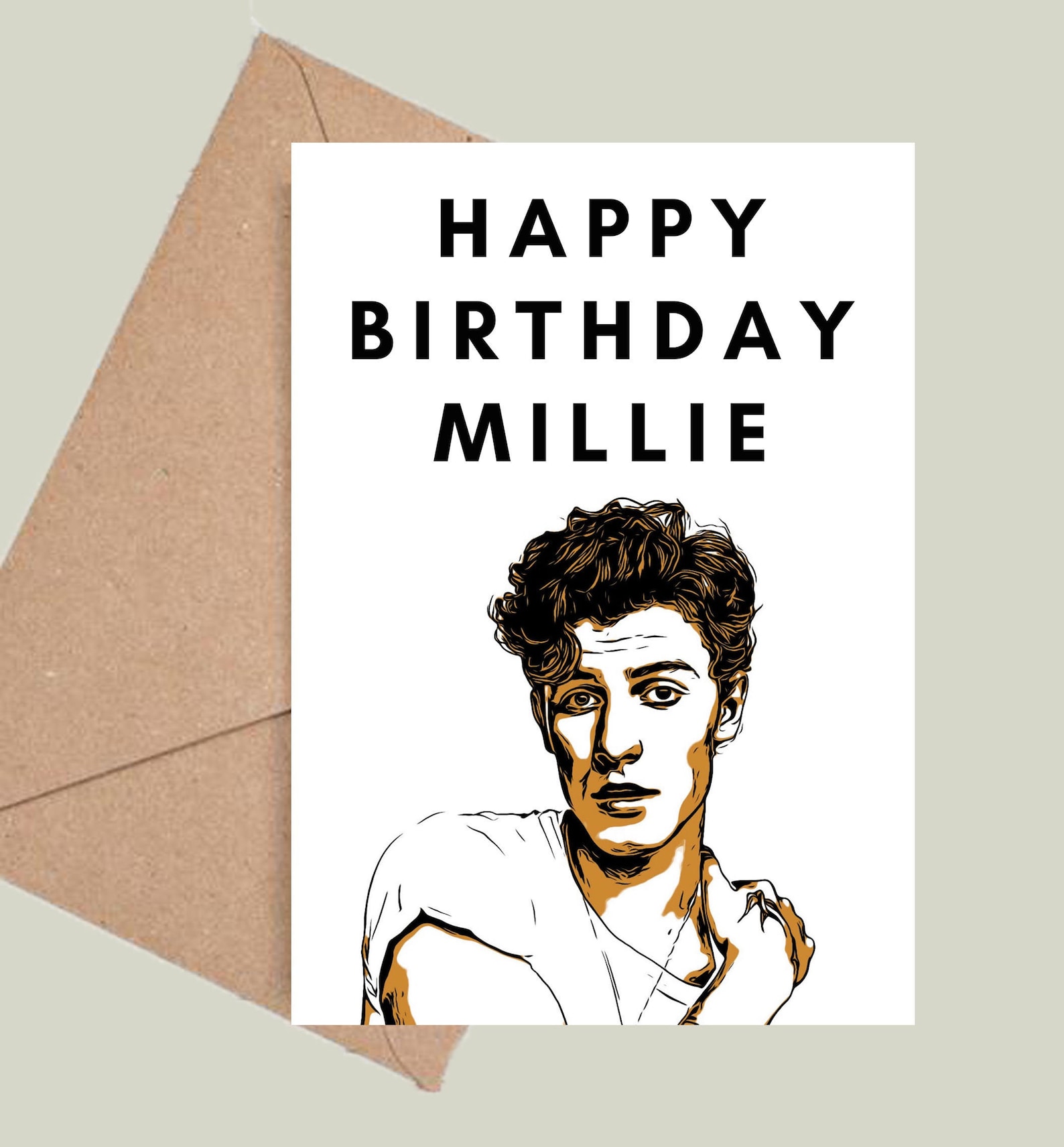 Personalised Shawn Mendes Birthday Card Multiple Colours Etsy