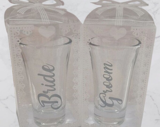Personalised Shot Glasses in Clear Boxes
