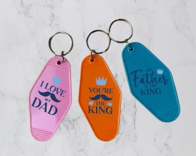 Fathers Day Motel/Hotel Keyrings