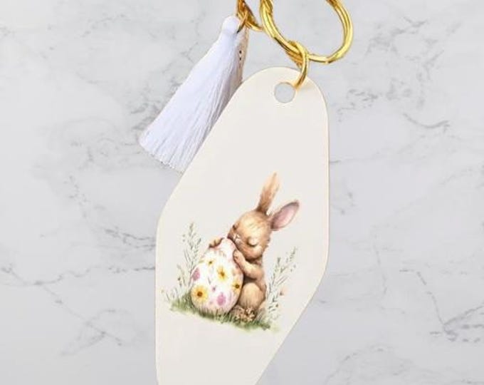 Easter Bunny Motel Keyrings