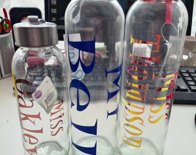 Personalised water bottle