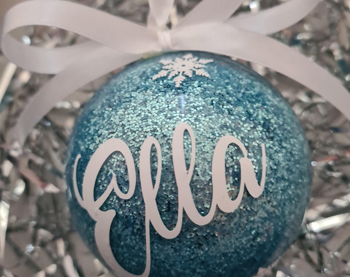 Personalised Glitter Baubles
